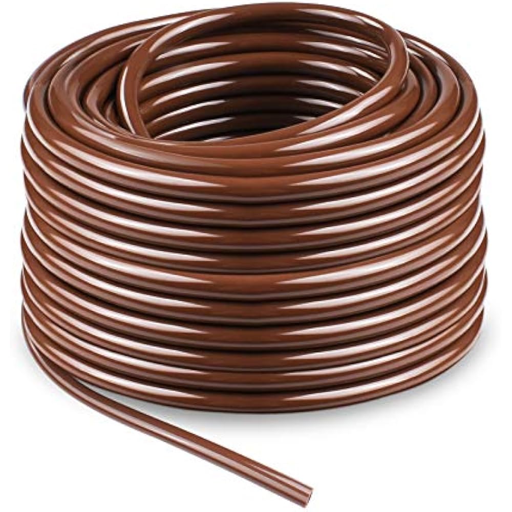 Drip Irrigation Tubing 1/4" Blank Distribution Watering Hose 100ft Roll