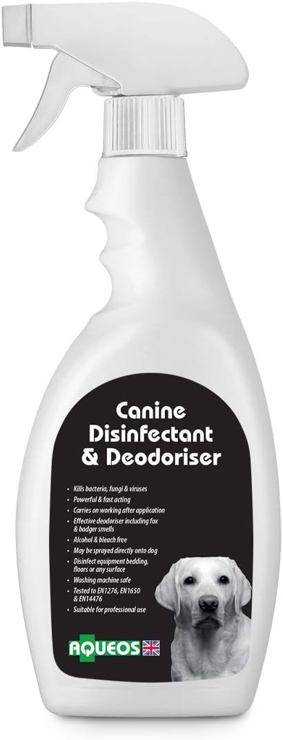 Pet Disinfectant Spray - Dog Safe Pet Friendly Disinfectant & Deodoriser Spray Liquid Clean and Safe on Pets Kennel Garden Carpet Floors Bedding Outdoors Dogs Urine Outside Patio Cleaner 750ml