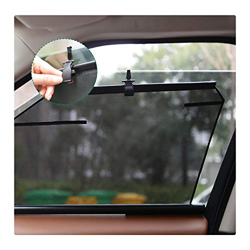 4PCS Car Side Window Sunshade for Tesla Model X,Adjustable Sunscreen Mesh Free Telescopic Lifting Car Curtain,Premium Breathable Mesh Sun Shield, Protect Baby / Pet From Sun's Glare & Harmful UV Rays
