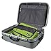 Jusney@ 6 Set Travel Organizer 3 Cubes with 3 Compression Pouches Waterproof Luggage Clothing Finishing Bag (Green)