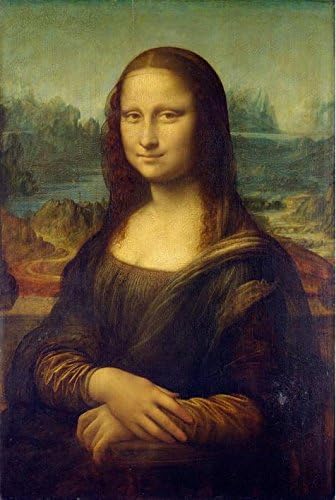 Cotton Canvas ,the High Resolution Art Decorative Prints on Canvas of oil painting 'Leonardo da Vinci-Mona Lisa,16th century', 16x24 inch / 41x61 cm is best for Kids Room decor and Home artwork and Gifts