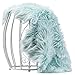 Chanasya Super Soft Faux Fur Fake Sheepskin Blue Sofa Couch Stool Casper Vanity Chair Cover Rug/Solid Shaggy Area Rugs for Living Bedroom Floor - Turquoise 2ftx3ft