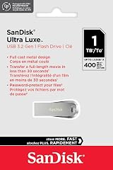SanDisk Ultra Luxe USB 3.2 1TB Flash Drive Metal Silver view 5