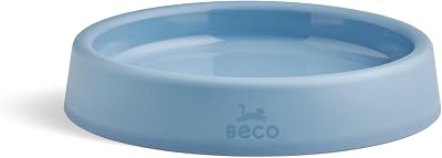 Beco Cat Steady Bowl Food & Water Whisker Friendly Coastal Blue