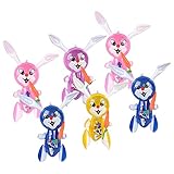 Kicko Rabbit with Carrot Inflatable - Pack of 6 17 Inch Easter Bunny Inflates - Indoor or Outdoor Decors and Party Supplies for Easter Sunday, Egg Hunting Activities, Birthday, Spring Time
