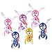 Kicko Rabbit with Carrot Inflatable - Pack of 6 17 Inch Easter Bunny Inflates - Indoor or Outdoor Decors and Party Supplies for Easter Sunday, Egg Hunting Activities, Birthday, Spring Time