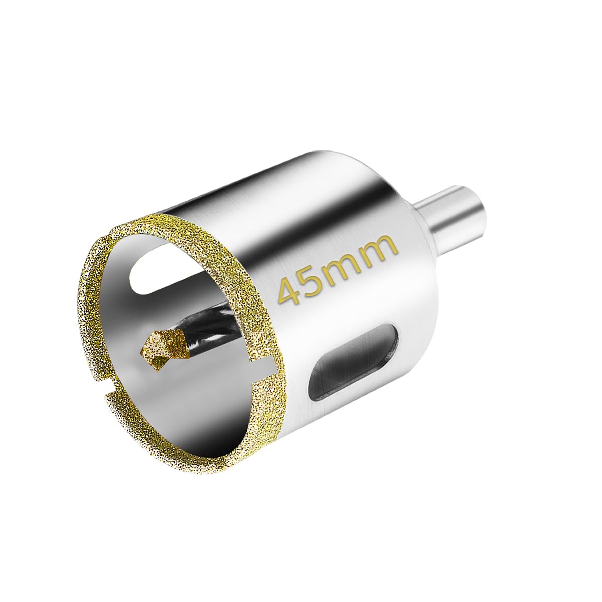 Meccion Diamond Hole Saw with Pilot Center Drill Bit 45mm Diamond Core Hole Cutter for Tile, Porcelain, Glass, Marble, Ceramic — image 1