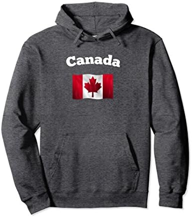 Unisex Canada flag - Hoodie Medium Dark Heather