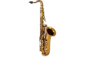 BetterSax Classic Tenor Saxophone - Professional-Grade Instrument with Dark Gold Lacquer Finish - Complete Kit for Beginners and Pros - Includes Mouthpiece, Neckstrap, and Durable Case