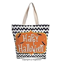 SCOXIXI Halloween printed Tote Schoolgirl Bag Ladies Shopper Canvas Bags Cute H