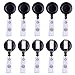 KUUQA Retractable Badge Reel Badge Holder Reel Clip for ID Badge Holder (Set of 10)