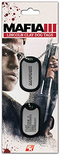 Mafia III Dog Tags with ball chain Clay Lincoln Gaya Entertainment Pendenti