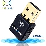 Thinkmart Mini 600Mbps Dual Band Wireless USB WiFi Adapter, 802.11ac 5GHz Network Card for Desktop Laptop Windows XP to Win10, Mac 10.4-10.12
