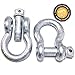 Red Hound Auto 2 Shackles 3/4 Inches Galvanized D Ring Marine Anchor Bow with Screw Pin 4.5 Ton