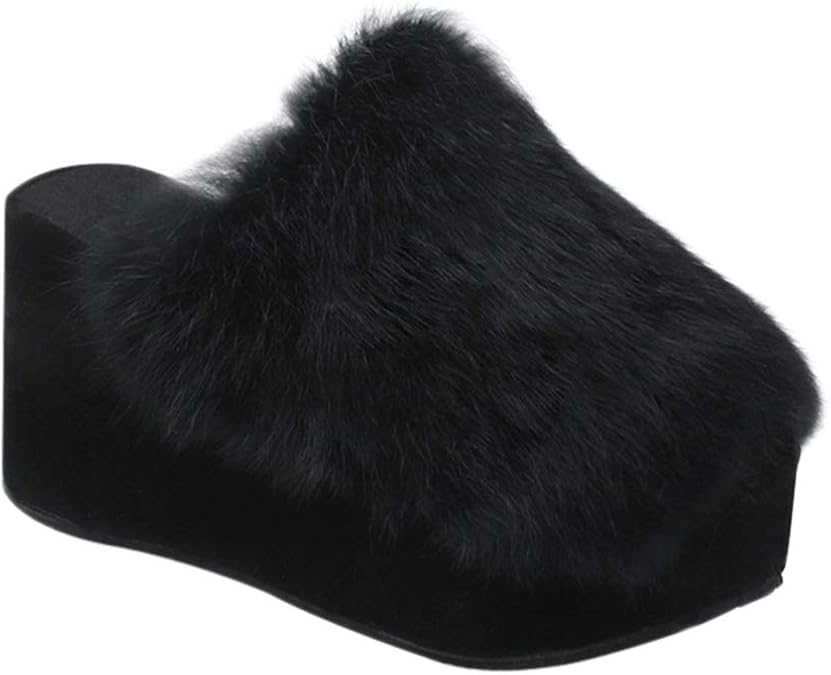 Ladies Full Collar Heeled Slipper | Ladies Lambswool Slippers