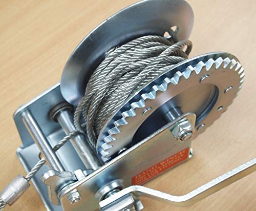 KCHEX 1200LB H.D. Hand Winch Gear Steel Cable ATV Towing Trailer Boat - Image 5