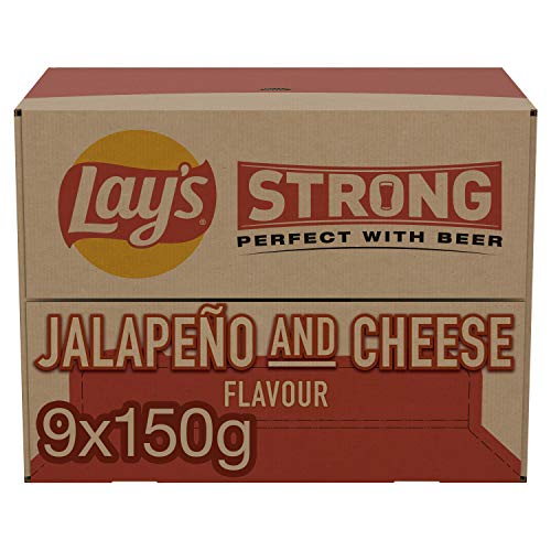 Lay's Strong Chips Jalapeno & Cheese, Doos 9 stuks x 150 g - Image 4