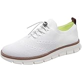 Men's Casual Dress Shoes Mesh Breathable Loafers Oxford Shoes Business Tennis Comfortable Lightweight Walking Sneakers Slip-On Flat Shoe Footwear