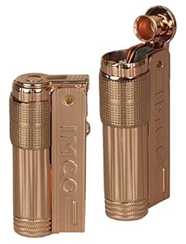 IMCO Feuerzeug Super-Triplex Oil Brass copper Schriftzug