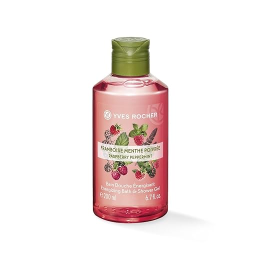 Yves Rocher Energizing Bath and Shower Gel, Raspberry Peppermint, 200ml