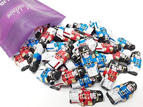 Madelaine Premium Milk Chocolate Mini Soldiers (1LB) Novelty Christmas Party Favors - Candy Stocking Stuffers Holiday Treats - Individually Wrapped In Italian Foils (One Pound) - Thumbnail 6