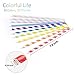 Sangabery 250-Pack Biodegradable Paper Straws - 10 Different Colors Rainbow Stripe Paper Drinking Straws - Bulk Paper Straws for Juices, Shakes, Smoothies, Christmas, Party Supplies Decorations