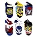 Transformers Boys 6 pk No Show Socks (4-6, Autobots)