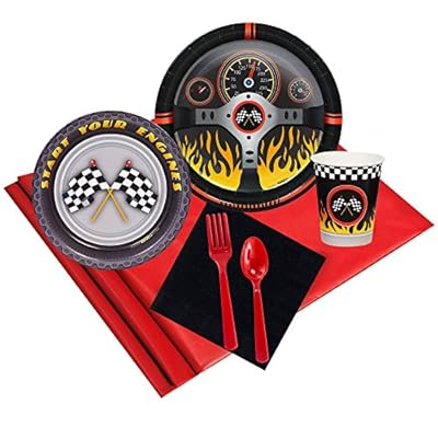 Racecar Racing Party Supplies - Party Pack for 24 Guests