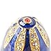 Apropos Hand-Painted Mini Faberge Egg with Rich Enamel and Sparkling Rhinestones Jewelry Trinket Box (Blue)