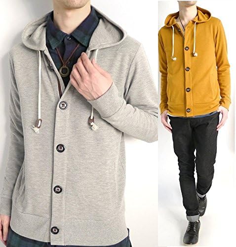 Amazon マネキン買い パラシュート釦 パーカー 長袖 モード シンプル キャメル ネイビー ワイン グレー 合計商品点数2 メンズ 通販 サイト コーディネート 上下セット 福袋 トレーナー パーカー 通販