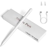 Stylus Pens for Touch Screens, Universal Fine Point iPad Pencil (White) | High Sensitivity &amp; Precision Stylus ,Magnetic Adsorption Compatible with iPhone/iPad/Android/Tablet &amp; Other Touch Screens
