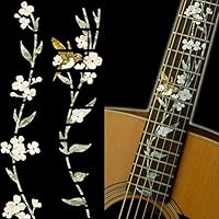 Fretboard Markers Inlay Sticker Decals for Guitar - Tree Of Life w/Hummingbird