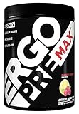ErgoGenix ErgoPRE Max, Extreme Energy Pre-Workout for Energy, Power and Focus - Raspberry Lemonade - 30 Servings - 354 Gram
