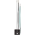 Leviton 1374-1 15 Amp, 125 Volt, NEMA 5-15R, 2P, 3W, Snap-In Receptacle, Straight Blade, Grounding, Leads 14GA 6 Inch Long Wi