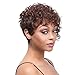 Aoert Synthetic Short Little Curly Wigs for Black Women Heat Resistant Brown Wig 6