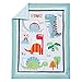 Trend Lab Dinosaur Roar Breathable 3-Piece Crib Bedding Set, Can Be Used As A Blanket Or A Playmat for Tummy Time, Includes Quilt, Fitted Crib Sheet and Skirt