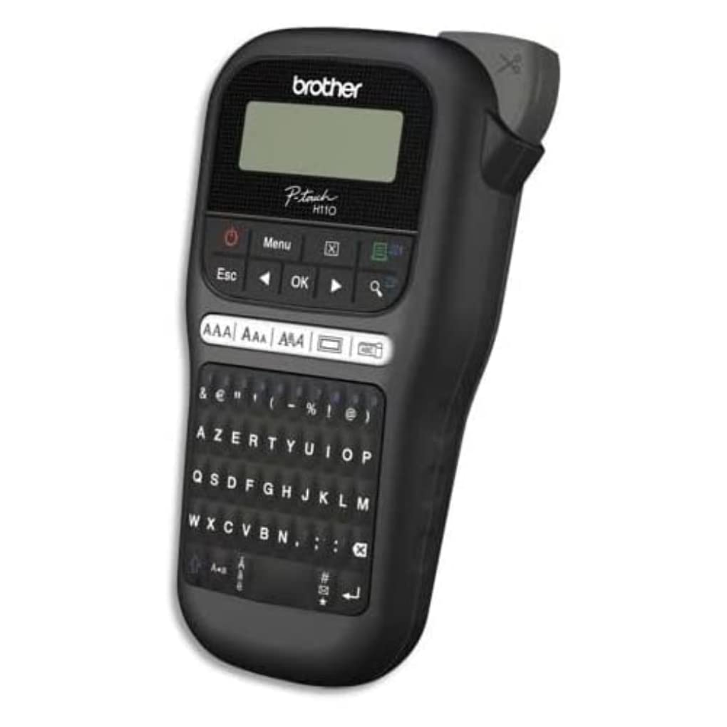 Brother PT-H110 Portable and Playful Compact Labeling Machine Ideal for Office Use | Comes with 1 x 12mm Black/White Tze Tape