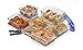 [6-Pack] Glass Meal Prep Containers - Food Prep Containers with Lock Down Lids Meal Prep - Food Storage Containers Airtight - Lunch Containers Portion Control Containers - BPA Free Container By Popit