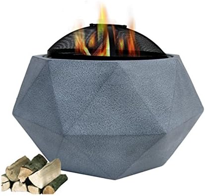 New Fire Pit Fiber Cement Octagon Firepit Open Fireplace Patio