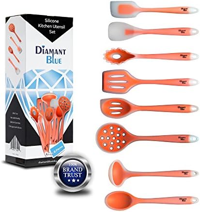 Kitchen Utensil Set-8 Silicone Utensil Set Spatula Set- Silicone Kitchen Utensil Set- Nonstick Cooking Utensils set-Great Gift Idea