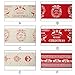 Newdanceus 12x108 Christmas Table Runner Burlap Christmas Holiday Table Runners Linens Thanksgiving Xmas Decorations Party Home Decor (1 pc, F)