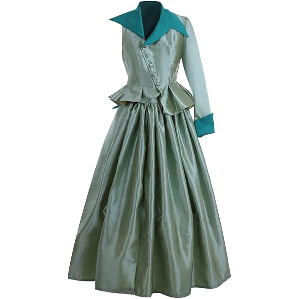 Amazon.com: SFWXCOS Gone Wind Scarlett O'Hara's Curtain Dress Costume Green  Vintage Victorian Ball Gown for Women (XS) : Clothing, Shoes & Jewelry