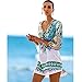 Womens Cover up Bohemia Tassel Swimsuit Beachwear Bikini Dress,Free Size,Blue