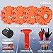 Promondi LED Road Flares Emergency Lights - Roadside Warning Car Safety Flare Kit for Vehicles & Marine Boat | Rescue Beacon Disc Pack with Discs & Window Hammer Seatbelt Cutter & Gloves & Bag