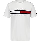 Tommy Hilfiger Boys' Short Sleeve Graphic Crew Neck T-Shirt, Soft, Comfortable, Relaxed Fit