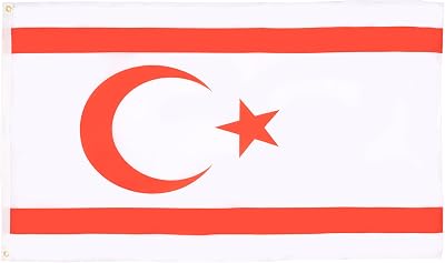 AZ FLAG Northern Cyprus Flag 2x3 ft 100D Polyester 2 Brass Grommets