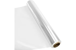 Yotelab Cellophane Wrap Roll,Cellophane Roll,31.5in x 100ft Clear Plastic Wrapping Paper To Wrap Gift Baskets