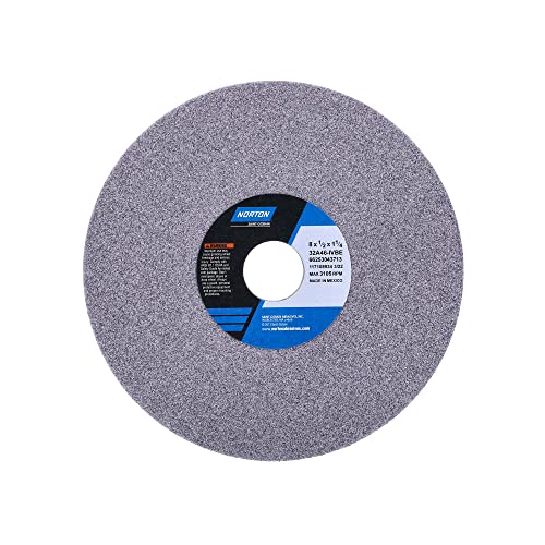 Norton 8" Dia. 1/2" Thick 1-1/4" Hole Size 46 Grit 32A Aluminum