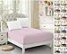 CC&DD HOME FASHION SFS Velvety Brushed Microfiber Fitted Sheet Full Baby-pink
