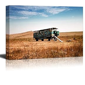 signwin Canvas Wall Art Old Landscape Photography Canvas...